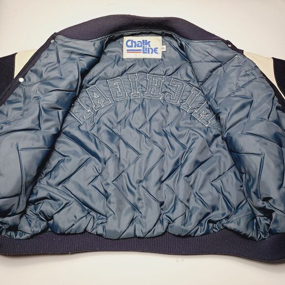 Vintage Chalk Line Michigan Wolverines Wool Varsity Letterman Jacket Size 2XL - Picture 5 of 11